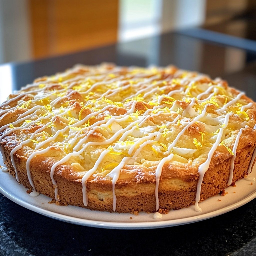 Zitronenkuchen mit Magerquark