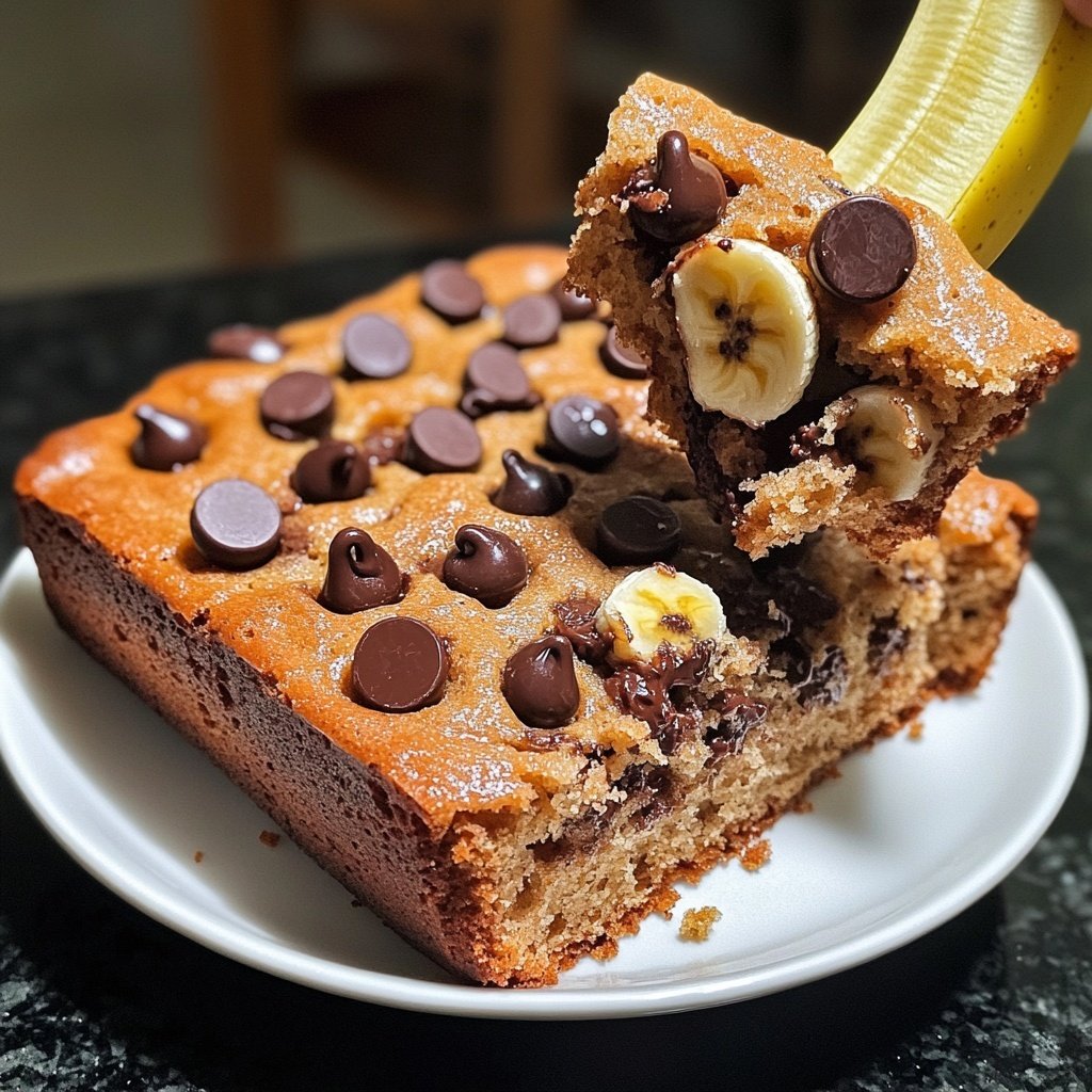 Bananenkuchen mit Schokotropfen