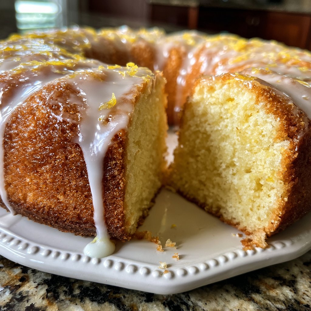 Zitronenkuchen aus wenigen Zutaten