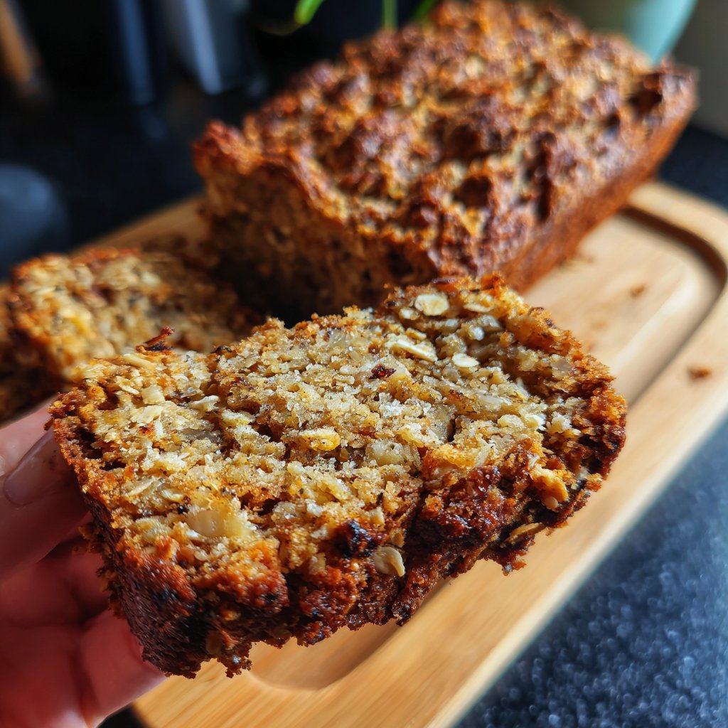 Bananenbrot mit Haferflocken