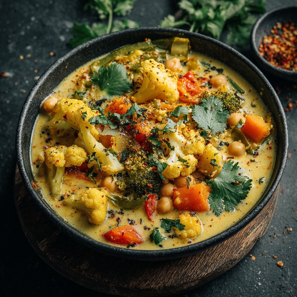 Blumenkohl Curry Mit Kichererbsen