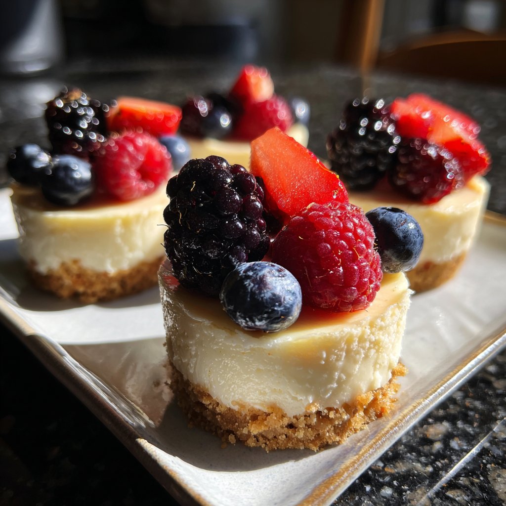 Mini-Cheesecakes mit Beeren