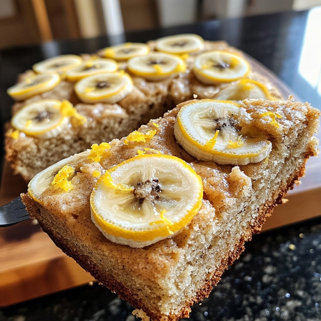 Bananenbrot mit Zitronenabrieb