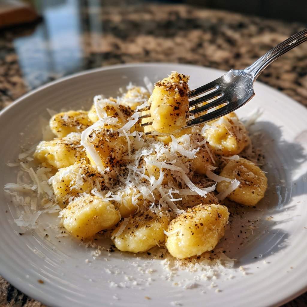 Gnocchi mit Trüffelöl und Parmesan