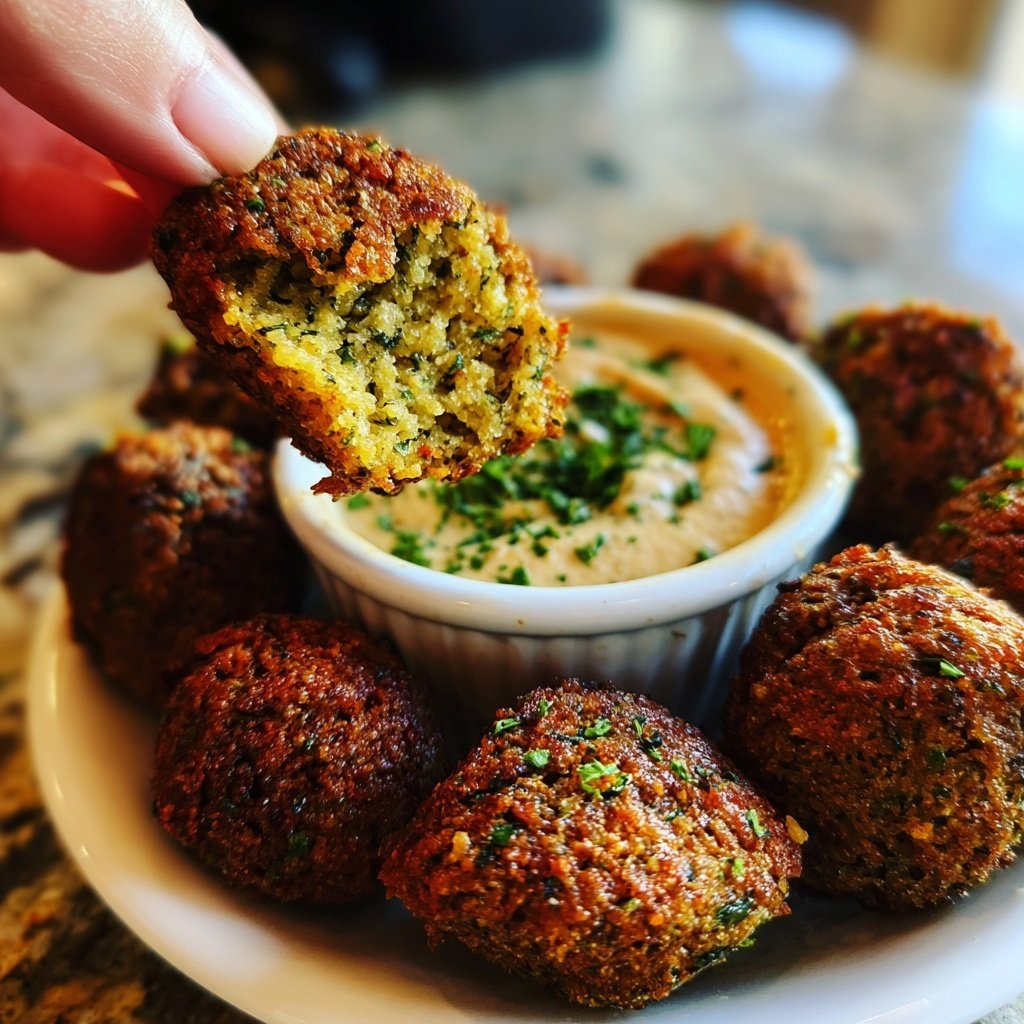 Falafel mit Sesamsauce