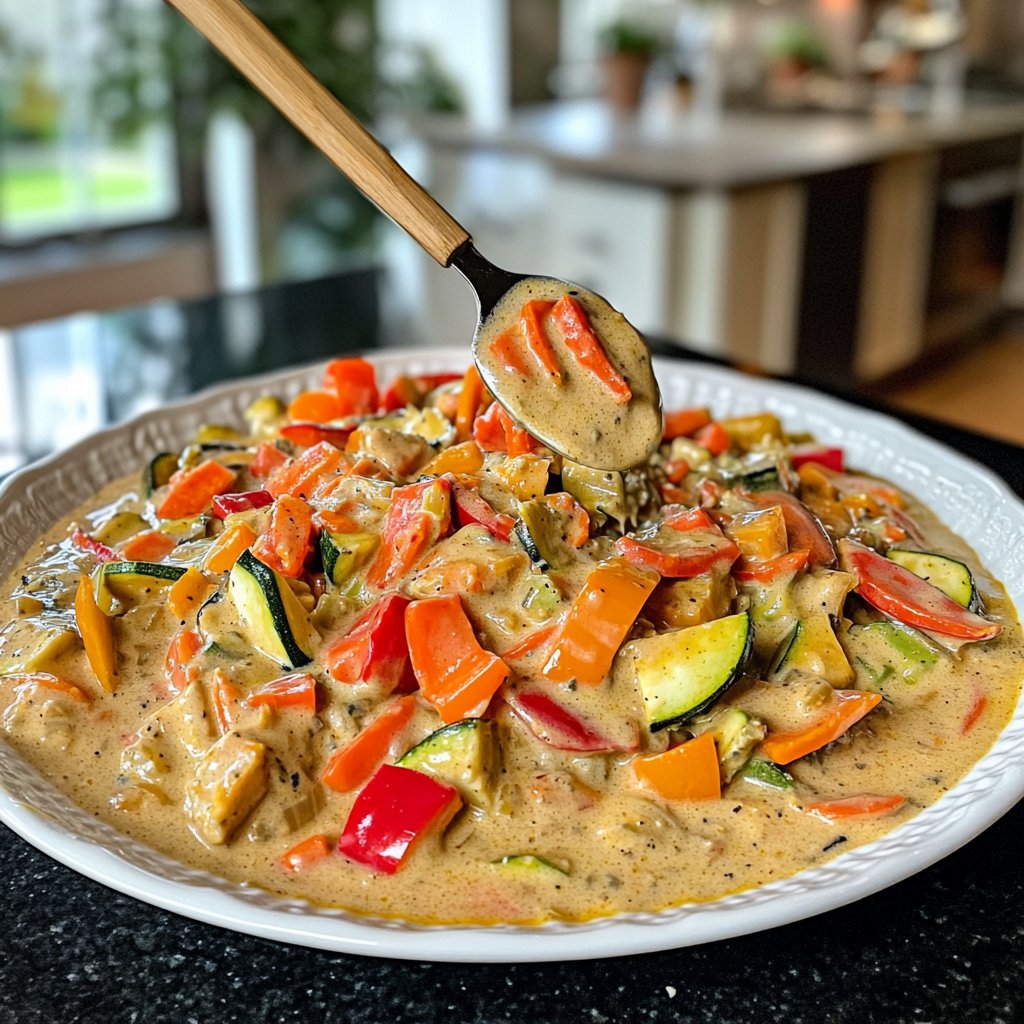 Gemüsepfanne mit Kokosmilch